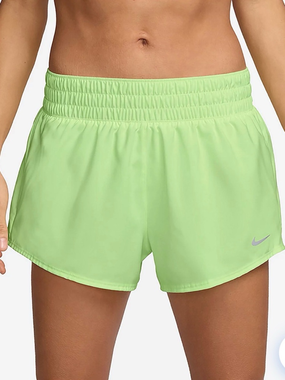 Nike Pro Women's Light  Green Running Shorts